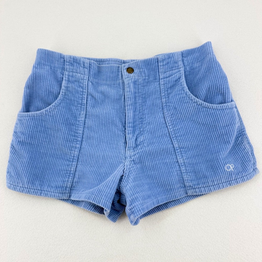 Ocean Pacific Corduroy Shorts Womens Medium Blue Surf Excellent